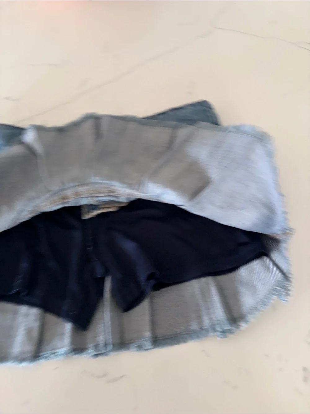 The Children's Place Light Blue Denim Pleated Skirt